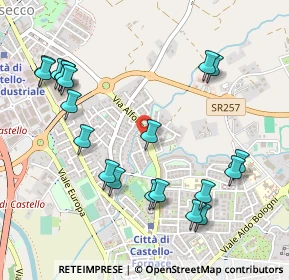 Mappa Via Sante Santinelli, 06012 Città di Castello PG, Italia (0.5965)