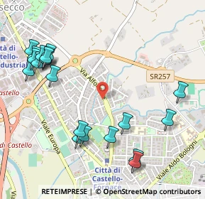 Mappa Via Sante Santinelli, 06012 Città di Castello PG, Italia (0.652)