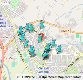 Mappa Via Sante Santinelli, 06012 Città di Castello PG, Italia (0.4285)