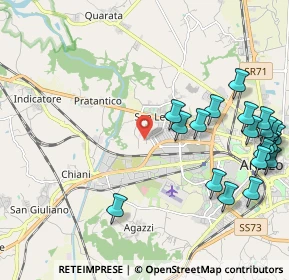 Mappa Via Igino Cocchi, 52100 Arezzo AR, Italia (2.725)