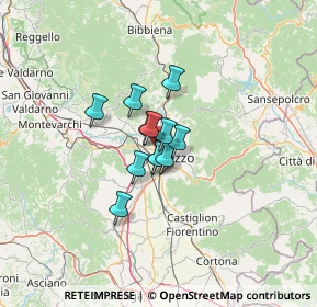 Mappa Via Igino Cocchi, 52100 Arezzo AR, Italia (6.9875)