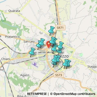 Mappa Via Evangelista Torricelli, 52100 Arezzo AR, Italia (1.28214)