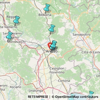 Mappa Via Evangelista Torricelli, 52100 Arezzo AR, Italia (39.0165)
