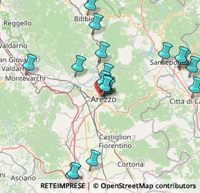 Mappa Via Evangelista Torricelli, 52100 Arezzo AR, Italia (17.488)