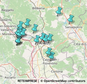 Mappa Via Evangelista Torricelli, 52100 Arezzo AR, Italia (15.064)