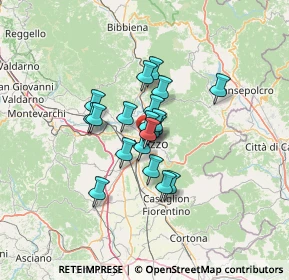 Mappa Via Evangelista Torricelli, 52100 Arezzo AR, Italia (8.5775)
