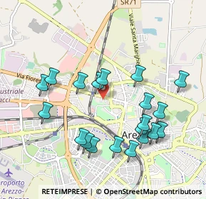 Mappa Via Catenaia, 52100 Arezzo AR, Italia (1.022)