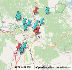 Mappa Via Catenaia, 52100 Arezzo AR, Italia (7.42125)