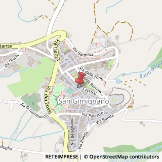 Mappa Via San Matteo, 36, 53037 San Gimignano, Siena (Toscana)