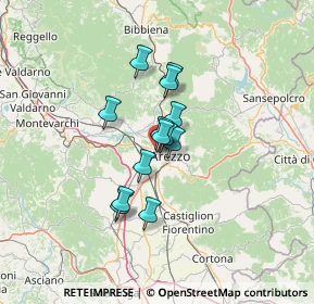 Mappa Via Carlo Matteucci, 52100 Arezzo AR, Italia (8.83615)