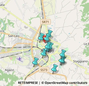 Mappa Viale Bernardo Dovizi, 52100 Arezzo AR, Italia (1.45833)