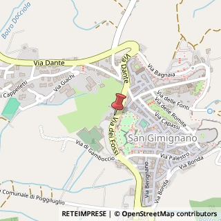 Mappa Via dei Fossi, 4, 53037 San Gimignano, Siena (Toscana)