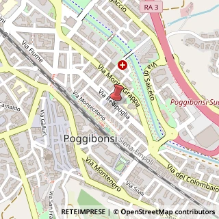 Mappa Via redipuglia 21/a, 53036 Poggibonsi, Siena (Toscana)