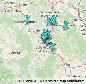 Mappa Via Toscana, 53036 Poggibonsi SI, Italia (8.3025)