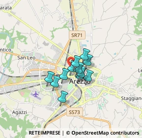 Mappa Via Marco Perennio, 52100 Arezzo AR, Italia (1.01083)