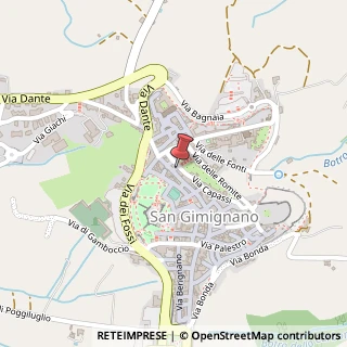 Mappa Via San Matteo, 58, 53037 San Gimignano, Siena (Toscana)