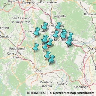 Mappa Via Baccio Bandinelli, 53013 Gaiole In Chianti SI, Italia (10.5055)