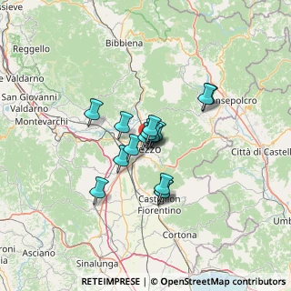 Mappa Piazza S. Domenico, 52100 Arezzo AR, Italia (8.74688)