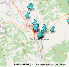 Mappa SS 3 Bis, 06012 Città di Castello PG (2.305)