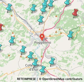 Mappa 53036 Poggibonsi SI, Italia (6.4525)