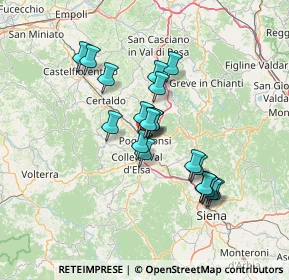Mappa 53036 Poggibonsi SI, Italia (11.7945)