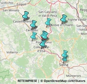 Mappa 53036 Poggibonsi SI, Italia (12.50882)