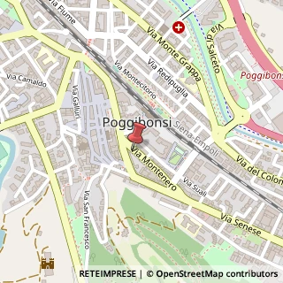 Mappa Via Montenero, 16, 53036 Poggibonsi, Siena (Toscana)