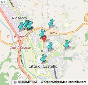 Mappa Via Cadibona, 06012 Città di Castello PG, Italia (0.85091)