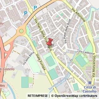 Mappa Via Montecassino, 16, 06012 Città di Castello, Perugia (Umbria)