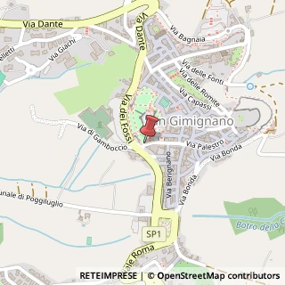 Mappa Via di Quercecchio, 61, 53037 San Gimignano, Siena (Toscana)