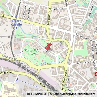 Mappa Via Monte Falco, 28, 52100 Arezzo, Arezzo (Toscana)