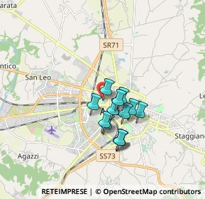 Mappa Via Monte Falco, 52100 Arezzo AR, Italia (1.26538)