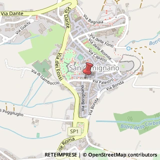 Mappa Via di Quercecchio, 19, 53037 San Gimignano, Siena (Toscana)