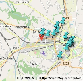 Mappa Via Thomas Edison, 52100 Arezzo AR, Italia (2.00563)