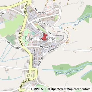 Mappa Piazza Della Cisterna, 13, 53037 San Gimignano, Siena (Toscana)