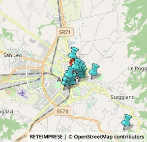 Mappa Via Ricasoli, 52100 Arezzo AR, Italia (1.03909)