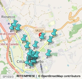 Mappa Via Bracco, 06012 Città di Castello PG, Italia (1.066)