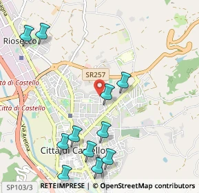 Mappa Via Bracco, 06012 Città di Castello PG, Italia (1.28182)