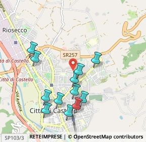 Mappa Via Bracco, 06012 Città di Castello PG, Italia (0.98833)