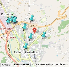 Mappa Via Bracco, 06012 Città di Castello PG, Italia (1.10364)