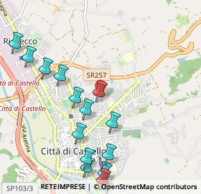 Mappa Via Bracco, 06012 Città di Castello PG, Italia (1.21357)