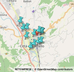 Mappa Via Bracco, 06012 Città di Castello PG, Italia (1.09667)