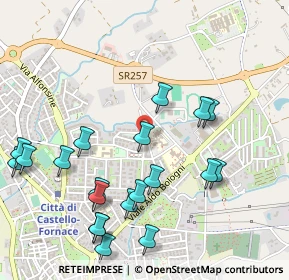 Mappa Via Bracco, 06012 Città di Castello PG, Italia (0.6065)