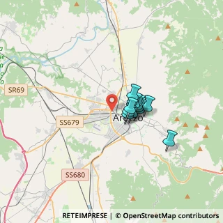 Mappa Via Rita Levi Montalcini, 52100 Arezzo AR, Italia (2.08818)