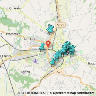 Mappa Via Rita Levi Montalcini, 52100 Arezzo AR, Italia (1.57167)