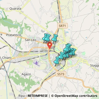 Mappa Via Rita Levi Montalcini, 52100 Arezzo AR, Italia (1.38545)