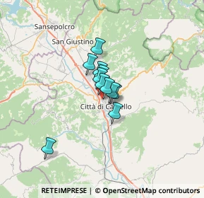 Mappa Via Montecassino, 06012 Città di Castello PG, Italia (3.46909)