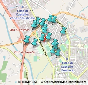 Mappa Via Montecassino, 06012 Città di Castello PG, Italia (0.322)
