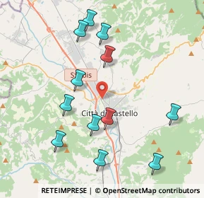 Mappa Via Montecassino, 06012 Città di Castello PG, Italia (4.3575)