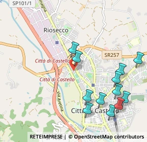 Mappa Via Montecassino, 06012 Città di Castello PG, Italia (1.21333)